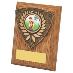 Wood Plaque with Resin Utility Trim - 10cm