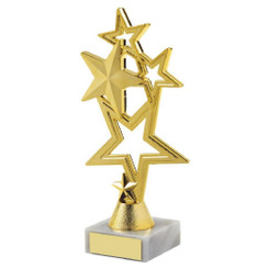 Gold Stars Achievement Trophy - 19cm