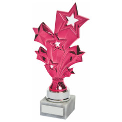 Pink Stars Achievement Trophy - 22cm