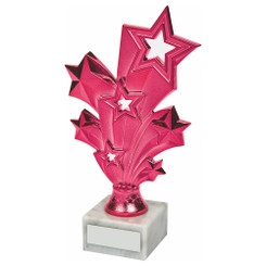 Pink Stars Achievement Trophy - 20cm