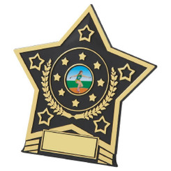 Black Plastic Star Award - 14cm