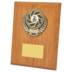 Light Oak Wood Plaque Award - 20cm