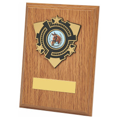 Light Oak Wood Plaque Award - 15cm