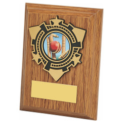 Light Oak Wood Plaque Award - 10cm