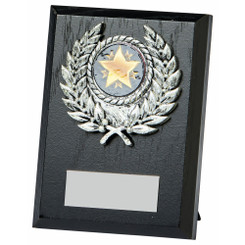 Black Wood Plaque Award - 15cm