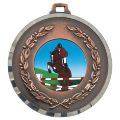 50mm Diamond Edged Medal (Bronze) - 5cm