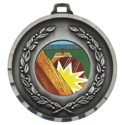 50mm Diamond Edged Medal (Silver) - 5cm