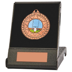 50mm Medal in Black Case (Gold / Silver / Bronze) - 5cm