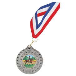 50mm Medal with 22mm Ribbon (Gold / Silver / Bronze) - 5cm