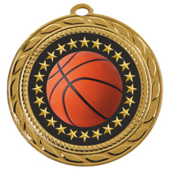 70mm Medal - Basketball - 7cm