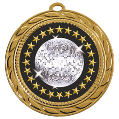 70mm Medal - Glitterball - 7cm