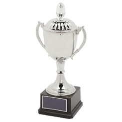 Classic Nickel Plated Cup with Lid - 34cm