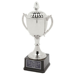Classic Nickel Plated Cup with Lid - 43cm