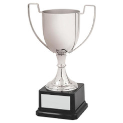 Contemporary Nickel Plated Cup - 24cm