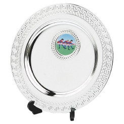 Silver Plate Salver Award with Stand - 13cm