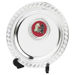 Silver Plate Salver Award with Stand - 10cm