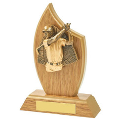 Wood Stand with Male Golf Resin Trim - 16.5cm