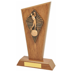 Wood Stand with Male Golf Drive Resin Trim - 23cm