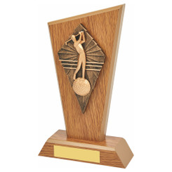 Wood Stand with Male Golf Drive Resin Trim - 20.5cm