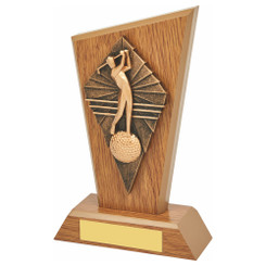 Wood Stand with Male Golf Drive Resin Trim - 18cm