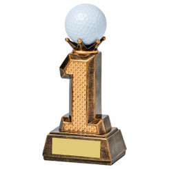 Resin Hole in One Golf Trophy (Ball not Included) - 12.5cm