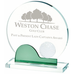Crystal Golf Award (In Presentation Case) - 15.5cm