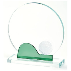 Crystal Golf Award (In Presentation Case) - 16.5cm