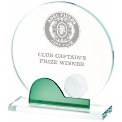 Crystal Golf Award (In Presentation Case) - 17.5cm