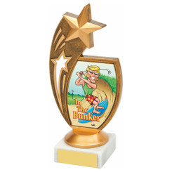 Antique Gold Star Awards - 'In the Bunker' - 17cm