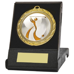 70mm Golf Medal in Case (Gold) - 70cm