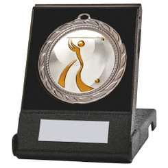 70mm Golf Medal in Case (Silver) - 70cm