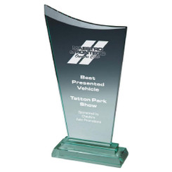 Premium Jade Glass Award (In Presentation Case) - 10mm Thick - 25cm