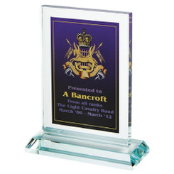 Clear Glass Rectangle for Colour Printing (In Presentation Case) - 15.5cm