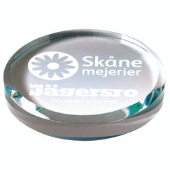 Round Glass Paperweight (In Presentation Case) - 9.5cm