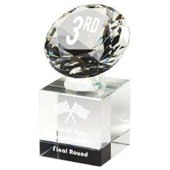 Crystal Diamond Column Award (In Presentation Case) - 10.5cm