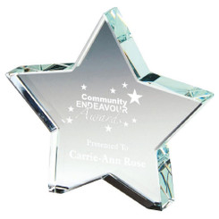 Crystal Star Award (In Presentation Case) - 15mm Thickness - 10cm