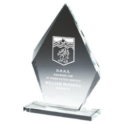 Crystal Iceberg Stand Award (In Presentation Case) - 10mm Thickness - 22.5cm