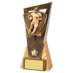 Antique Gold Male Rugby Player Edge Award - 18cm