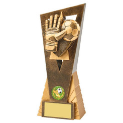 Antique Gold Football Goalie Edge Award - 21cm