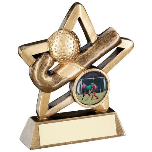 1in Centre BRZ//Or Basket Mini Star Trophy/ / 3,75/ en