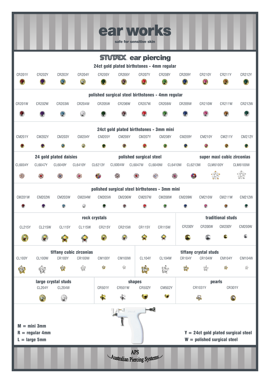 Studex Piercing Studex Disposable Cartridge System Australian