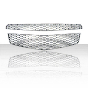 2pc Chrome ABS Grille Insert for 2010-2011 Chevrolet Equinox LS, LT, LTZ