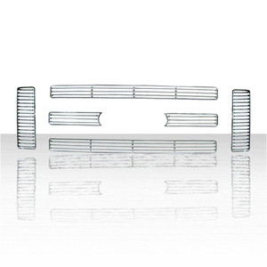 6pc Chrome ABS Grille Insert for 2008-2010 Ford Superduty XLT, Lariat