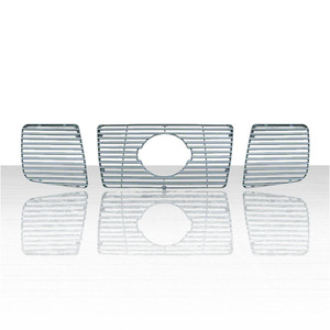 3pc Chrome ABS Grille Insert for 2004-2007 Nissan Titan SE, LE
