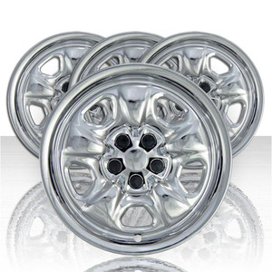 Set of Four 18" Chrome ABS Wheel Skins for 2010-2011 Chevy Camaro w/Steel Wheel