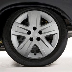 Set of Four 17" Silver Hubcap Wheel Covers for 2010-2011 Chevy Impala (Screw-on)