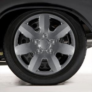 Set of Four 15" Chrome ABS Wheel Covers for 2007-2011 Hyundai Elantra (Push-on)