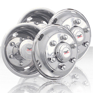 Set of Four 16" Stainless Wheel Simulators for 90-06 Isuzu N-Series NPR, NQR