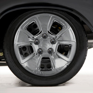 Set of Four 15" Chrome ABS Hubcap Wheel Covers for 2010-2013 KIA Soul (Bolt-on)