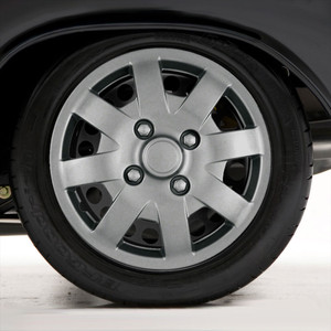 Set of Four 14" Silver ABS Wheel Covers for 2000-2002 Nissan Sentra (Push-on)